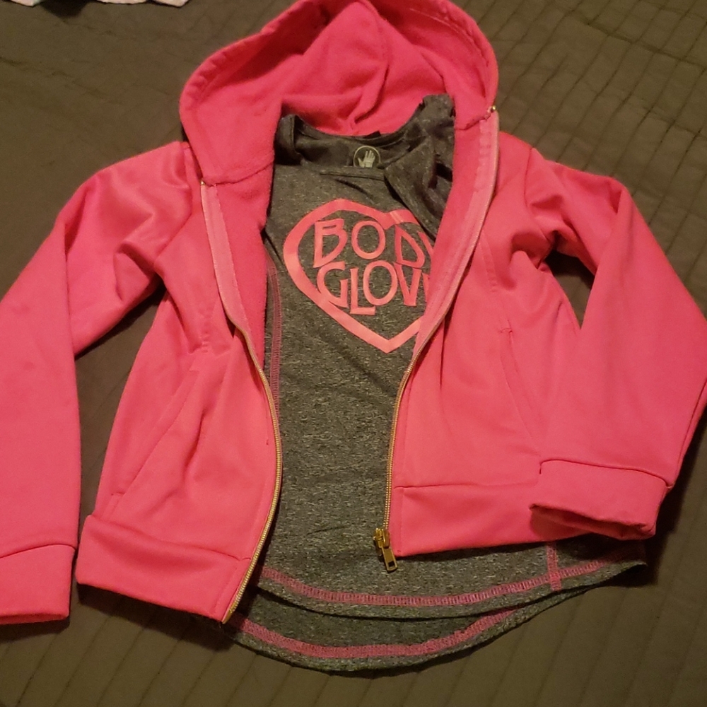 Body glove short and jacket set